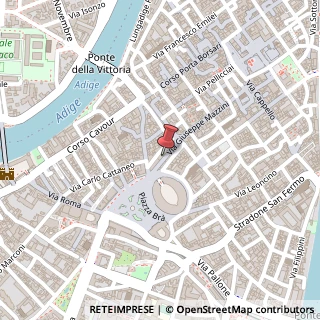 Mappa Via Giuseppe Mazzini 70 Ground Floor, 37121 Verona VR, Italia, 37121 Verona, Verona (Veneto)