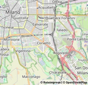 Mappa Piazzale Luigi Emanuele Corvetto, 20139 Milano MI, Italia (2.176)