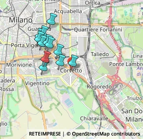 Mappa Piazzale Luigi E. Corvetto, 20139 Milano MI, Italia (1.635)
