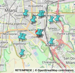 Mappa Piazzale Luigi E. Corvetto, 20139 Milano MI, Italia (1.52429)