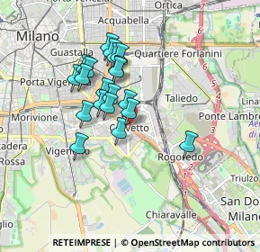 Mappa Piazzale Luigi E. Corvetto, 20139 Milano MI, Italia (1.3885)