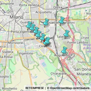 Mappa Piazzale Luigi Emanuele Corvetto, 20139 Milano MI, Italia (1.36273)
