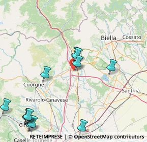 Mappa Fermata 11625 - Bellavista, 10015 Ivrea TO, Italia (21.17417)