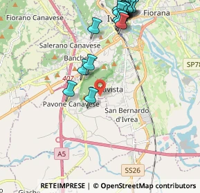 Mappa Fermata 11625 - Bellavista, 10015 Ivrea TO, Italia (2.53)