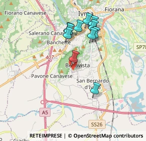 Mappa Fermata 11625 - Bellavista, 10015 Ivrea TO, Italia (1.72727)