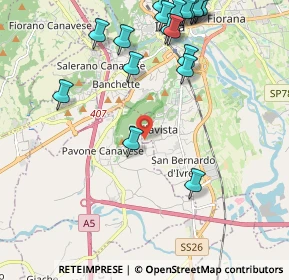Mappa Fermata 11625 - Bellavista, 10015 Ivrea TO, Italia (2.61474)