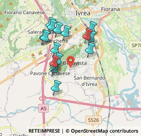 Mappa Fermata 11625 - Bellavista, 10015 Ivrea TO, Italia (1.56313)