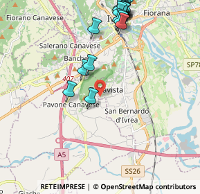 Mappa Fermata 11625 - Bellavista, 10015 Ivrea TO, Italia (2.5045)