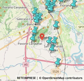 Mappa Fermata 11625 - Bellavista, 10015 Ivrea TO, Italia (2.309)