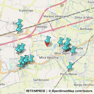 Mappa Via Molinella, 30034 Mira VE, Italia (2.292)