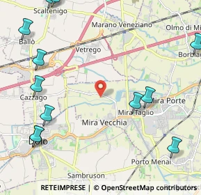 Mappa Via Molinella, 30034 Mira VE, Italia (3.04083)