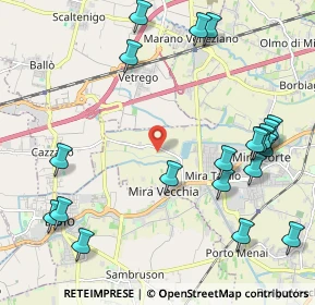 Mappa Via Molinella, 30034 Mira VE, Italia (2.6195)