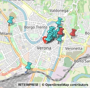 Mappa Piazzetta Scalette Rubiani, 37121 Verona VR, Italia (0.61412)