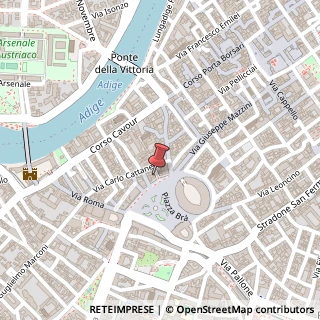 Mappa Piazza Bra, 10, 37121 Verona, Verona (Veneto)