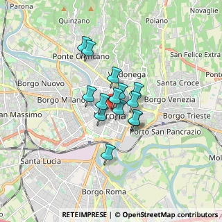Mappa Piazzetta Scalette Rubiani, 37121 Verona VR, Italia (1.03214)