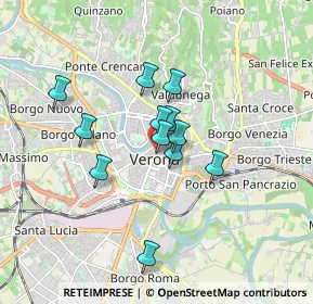 Mappa Piazzetta Scalette Rubiani, 37121 Verona VR, Italia (1.28167)