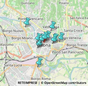 Mappa Piazzetta Scalette Rubiani, 37121 Verona VR, Italia (0.93417)