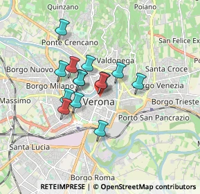Mappa Piazzetta Scalette Rubiani, 37121 Verona VR, Italia (1.23357)