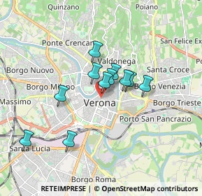 Mappa Via Oberdan, 37121 Verona VR, Italia (1.30091)