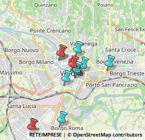 Mappa Piazzetta Scalette Rubiani, 37121 Verona VR, Italia (1.51667)
