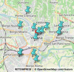 Mappa Via Oberdan, 37121 Verona VR, Italia (1.79143)