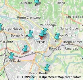 Mappa Piazzetta Scalette Rubiani, 37121 Verona VR, Italia (2.42273)