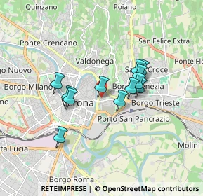 Mappa Via San Vitale, 37129 Verona VR, Italia (1.34083)