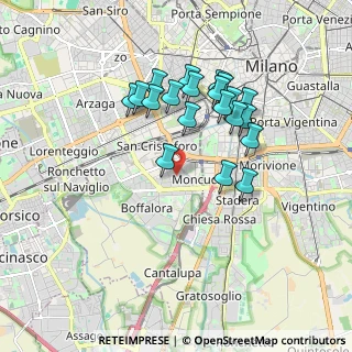 Mappa Via Paul Valery, 20143 Milano MI, Italia (1.6355)
