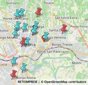 Mappa Veronetta, 37129 Verona VR, Italia (2.26625)