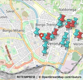 Mappa Vicolo S. Zeno in Oratorio, 37123 Verona VR, Italia (0.971)