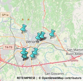 Mappa Via Santa Toscana, 37129 Verona VR, Italia (3.12636)
