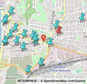 Mappa Via Santa Toscana, 37129 Verona VR, Italia (0.6125)
