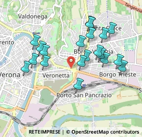 Mappa Via Santa Toscana, 37129 Verona VR, Italia (0.9145)