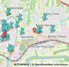 Mappa Via Santa Toscana, 37129 Verona VR, Italia (1.3975)