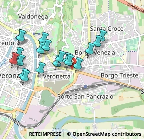 Mappa Via Santa Toscana, 37129 Verona VR, Italia (0.9715)