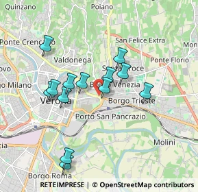 Mappa Via Santa Toscana, 37129 Verona VR, Italia (1.64308)