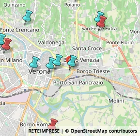 Mappa Via Santa Toscana, 37129 Verona VR, Italia (2.58273)