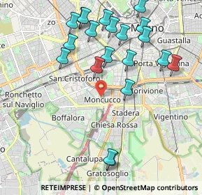 Mappa Via Moncucco, 20143 Milano MI, Italia (2.237)