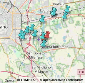 Mappa Canzo, 20068 Peschiera Borromeo MI, Italia (3.35071)