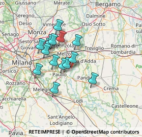 Mappa Via Giuseppe Verdi, 26833 Comazzo LO, Italia (10.86733)