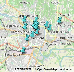 Mappa Vicolo Chiodo, 37121 Verona VR, Italia (1.33176)