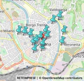 Mappa Vicolo Chiodo, 37121 Verona VR, Italia (0.64467)