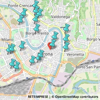 Mappa Via S. Nicolò, 37121 Verona VR, Italia (1.2085)