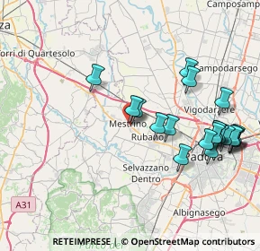 Mappa Via Giuseppe Garibaldi, 35035 Mestrino PD, Italia (8.535)