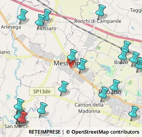 Mappa Via Giuseppe Garibaldi, 35035 Mestrino PD, Italia (3.0525)