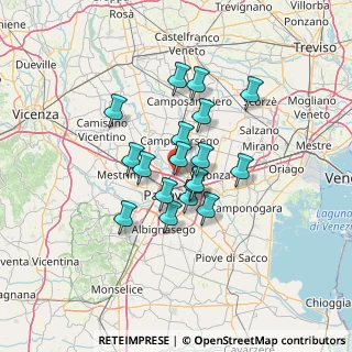 Mappa Via Gianfrancesco Correr, 35133 Padova PD, Italia (9.83222)