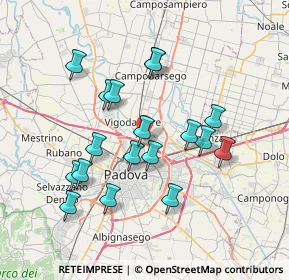 Mappa Via Gianfrancesco Correr, 35133 Padova PD, Italia (6.84111)