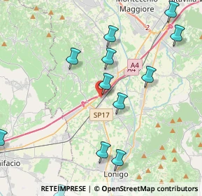 Mappa Via dell'Industria, 36054 Montebello vicentino VI, Italia (4.83333)