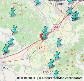 Mappa Via dell'Industria, 36054 Montebello vicentino VI, Italia (5.8835)