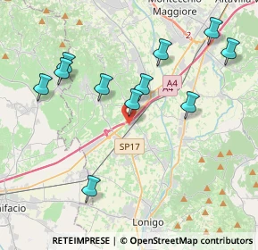 Mappa Via dell'Industria, 36054 Montebello vicentino VI, Italia (4.15636)